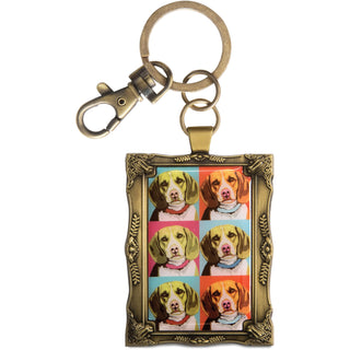 Beagle - Woofhol 2" x 2.75" Keychain