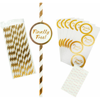 Finally Free 24 Pack Party Straws