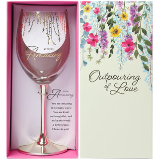Amazing Gift Boxed 19 oz Crystal Wine Glass