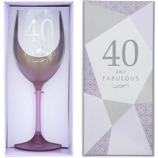 40 Gift Boxed 19 oz Crystal Wine Glass