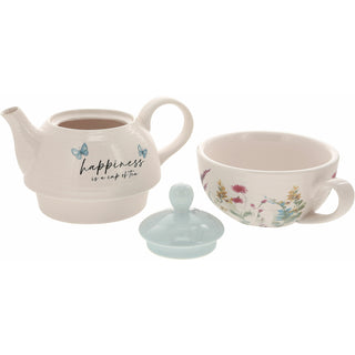 Happiness Tea for One
(14.5 oz Teapot & 10 oz Cup)