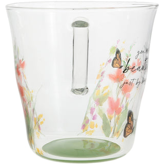 Make Life Beautiful 13.5 oz Glass Cup