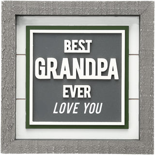 Best Grandpa 8" Plaque