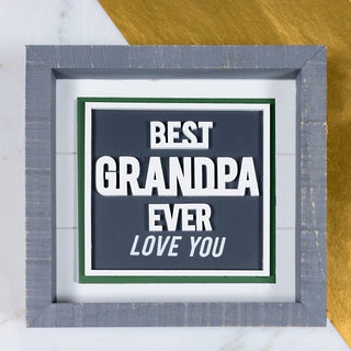 Best Grandpa 8" Plaque