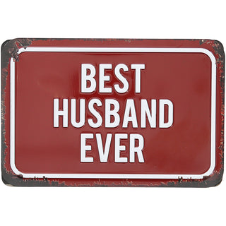 Best Husband 6" x 4" Tin Plaque