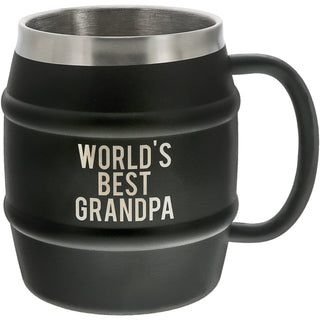 Grandpa 15 oz Stainless Steel Double Wall Stein