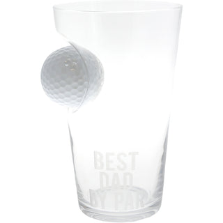 Dad Par 15 oz Golf Ball Glass