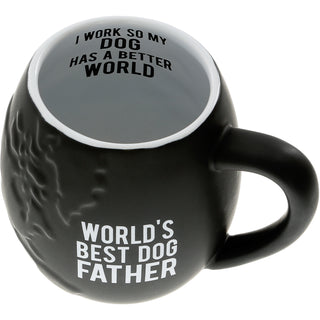 World's Best Dog Father 20 oz Embossed Mug