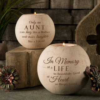 In Memory 5" Round Tealight Candle Holder