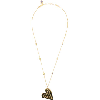 Special 18.5" Gold Plated Engraved Necklace