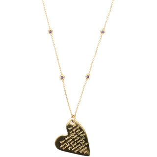 Special 18.5" Gold Plated Engraved Necklace