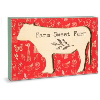 Farm Sweet Farm 7" x 4.5" Plaque