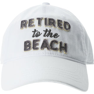 Beach White Adjustable Hat