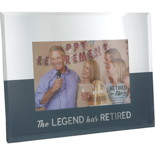 The Legend 9" x 7" Mirrored Glass Frame
(Holds 6" x 4")