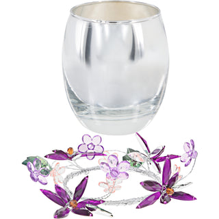 Godmother Purple Flower 3.5 oz 100% Soy Wax Candle Scent: Jasmine