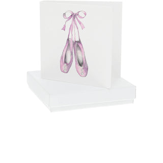 Ballet Shoes 10mm Sterling Silver Cubic Zirconia Drop Earrings