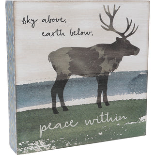 Peace Within 8" x 8" MDF Plaque