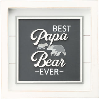 Best Papa Bear 10" MDF Plaque