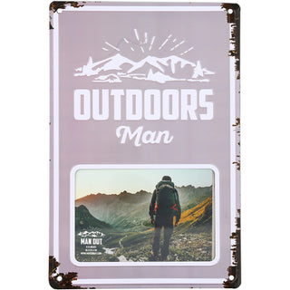Outdoors Man 8" x 11.75" Tin Frame
(Holds 6" x 4" Photo)