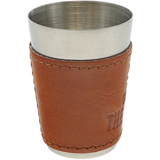 Out at the Beach Stainless Shot Glass with Sleeve
