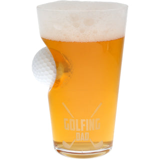 Golfing Dad 15 oz Golf Ball Glass
