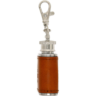 Out Camping PU Leather & Stainless Steel 1 oz Mini Flask