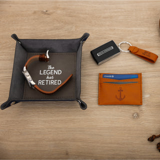 Lake PU Leather Keyring & Wallet Set