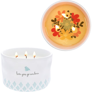 Love You Grandma 12 oz - 100% Soy Wax Reveal Triple Wick Candle
Scent: Tranquility