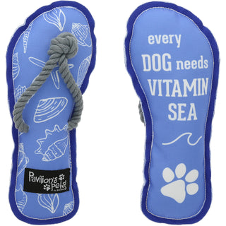 Vitamin Sea 9" Canvas Dog Toy with Rope