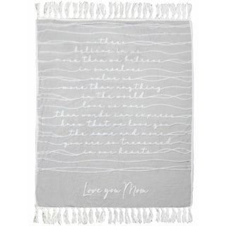 Love You Mom 50" x 60" Inspirational Plush Blanket