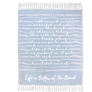 Life is Better at the Beach 50" x 60" Inspirational Plush Blanket