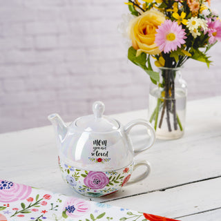 Mom Tea for One
(14.5 oz Teapot & 10 oz Cup)