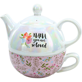 Nana Tea for One
(14.5 oz Teapot & 10 oz Cup)