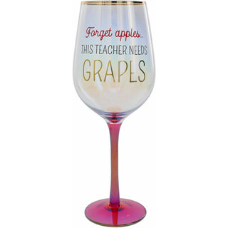 Forget Apples 16 oz Wine Glass