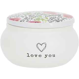 Love You 3.5" Ceramic Keepsake Box