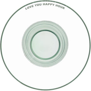 Love You Happy Hour 15 oz Cocktail Glass