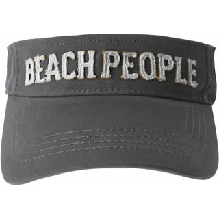 Beach People Dark Gray Adjustable Visor Hat