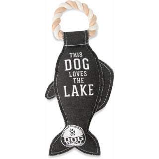 Lake Dog 12" Canvas Dog Toy on Rope