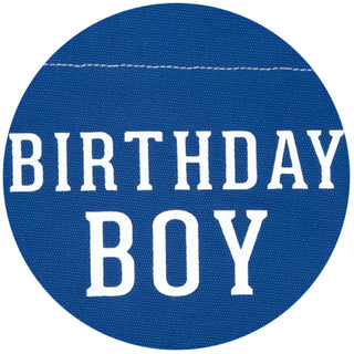 Birthday Boy 7" x 5" Canvas Slip on Pet Bandana