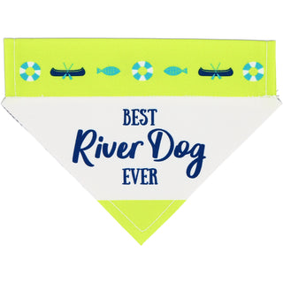 River Dog 7" x 5" Canvas Slip on Pet Bandana