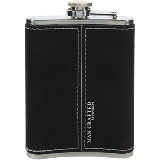 The Legend PU Leather & Stainless Steel 8 oz Flask