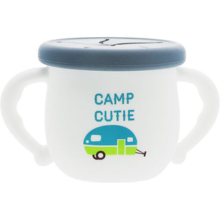 Camp Cutie 3.5" Silicone Snack Bowl with Lid