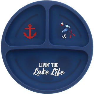 Lake Life 7.75" Divided Silicone Suction Plate