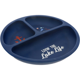 Lake Life 7.75" Divided Silicone Suction Plate