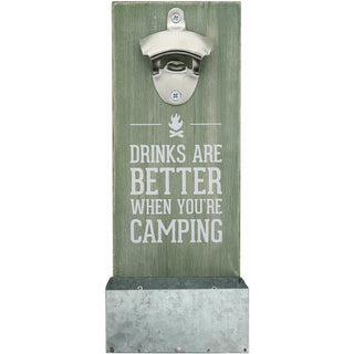 When Camping 11.5" Wall Mount Bottle Opener