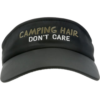 Camping Hair Black Dri-Fit Visor