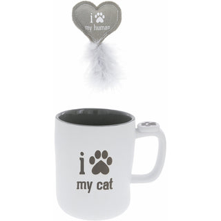 My Cat/My Human 18 oz Mug & Pet Toy Set