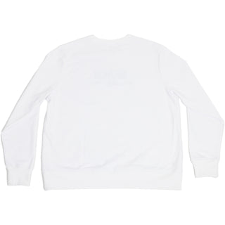 Lake Life White Cotton Blend French Terry Sweatshirt