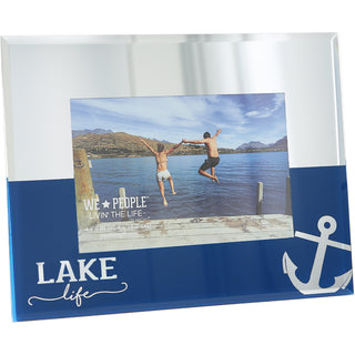 Lake Life 9" x 7" Mirrored Glass Frame
(Holds 6" x 4")