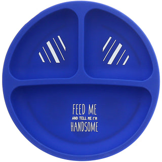 I'm Handsome 7.75" Divided Silicone Suction Plate
